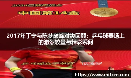 2017年丁宁与陈梦巅峰对决回顾：乒乓球赛场上的激烈较量与精彩瞬间